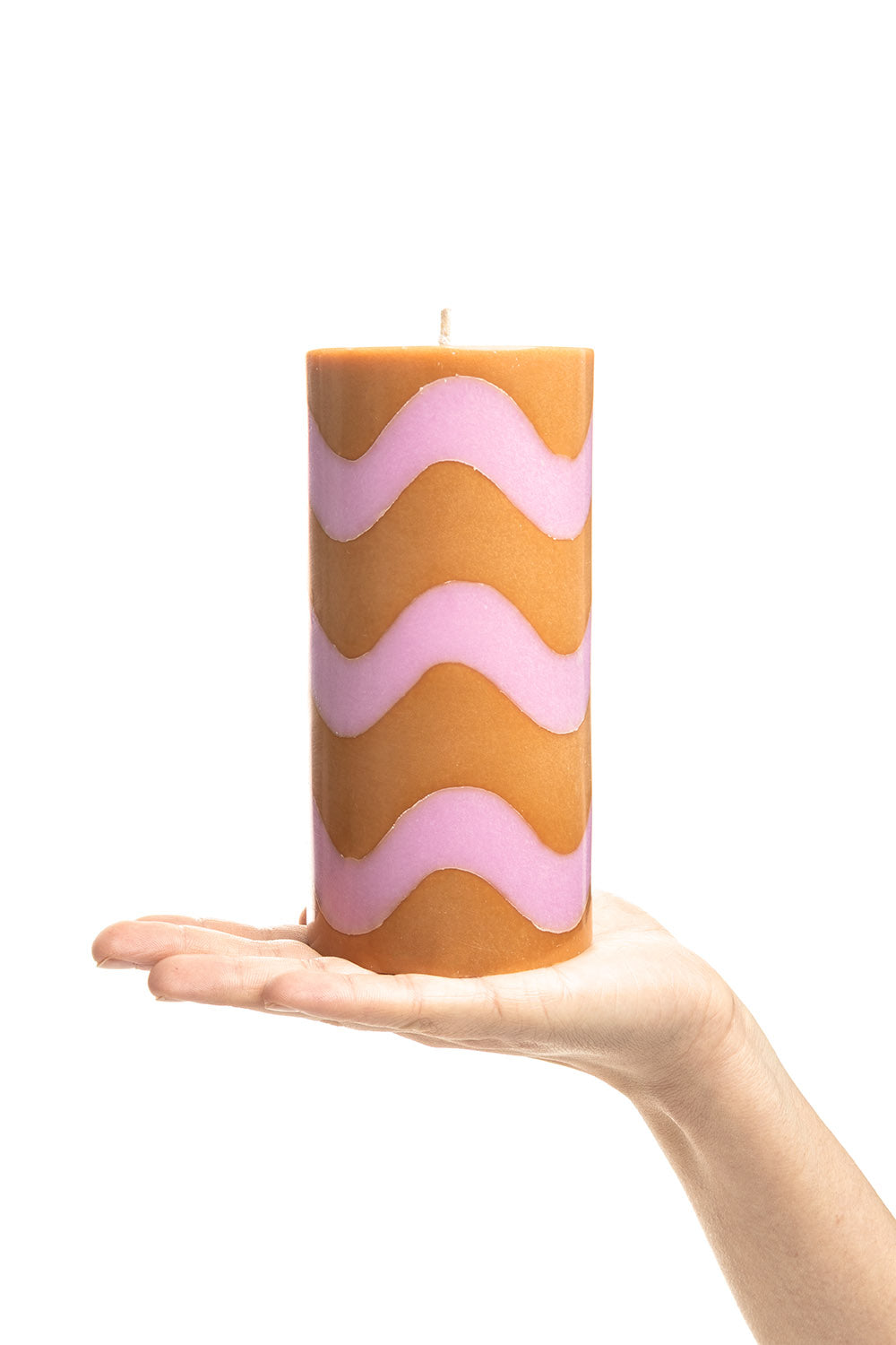 Pillar Candle GLUMI WAVE