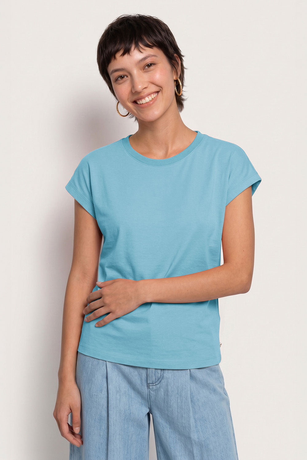Image Oveliaa – Shirt Peach-Jersey Relaxed_1