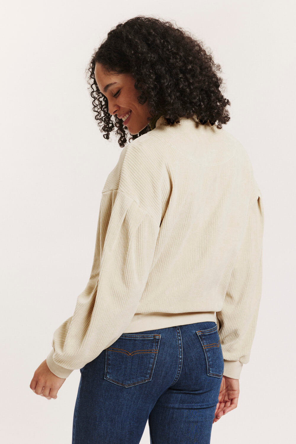 Aminaa Velour Cord Jacket – Organic Cotton