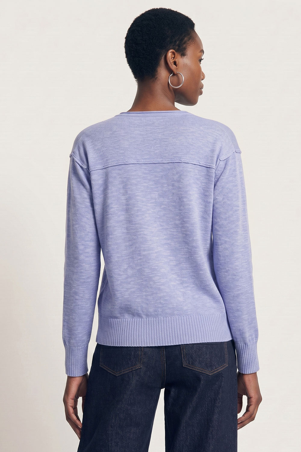 Rhevaa – Pullover Slub-Strick V-Neck