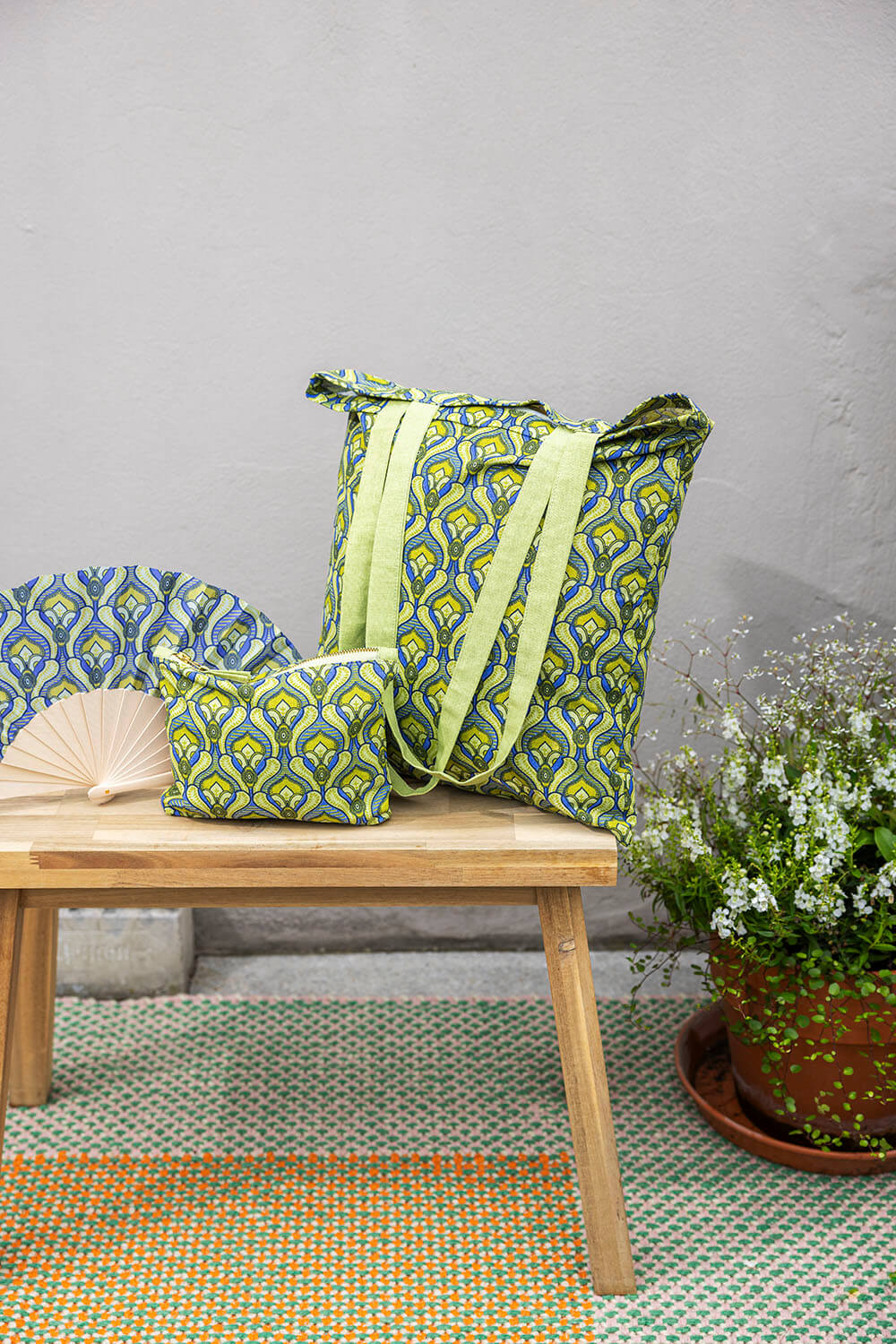 Kosmetiktasche GREEN TULIP