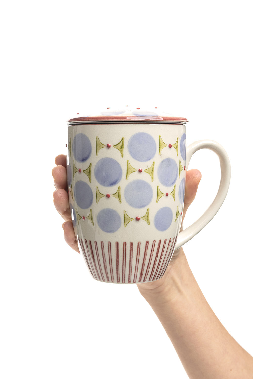 Tasse mit Teesieb RETROFLORIA