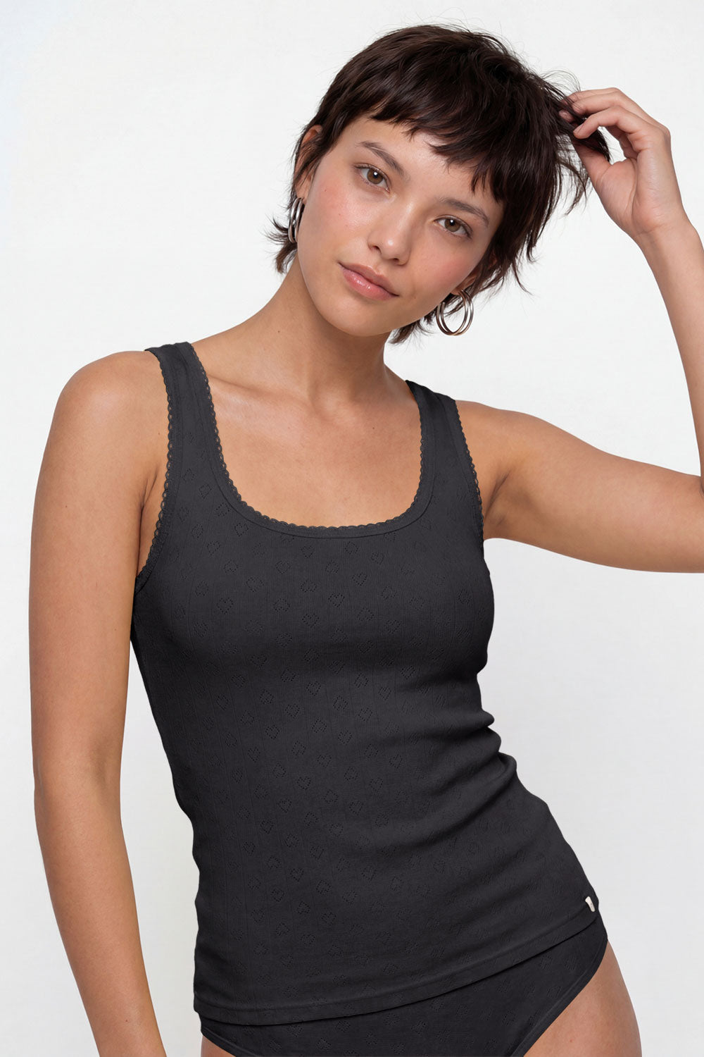 Image Rosaa – Top aus Ajour-Jersey-Rib_1
