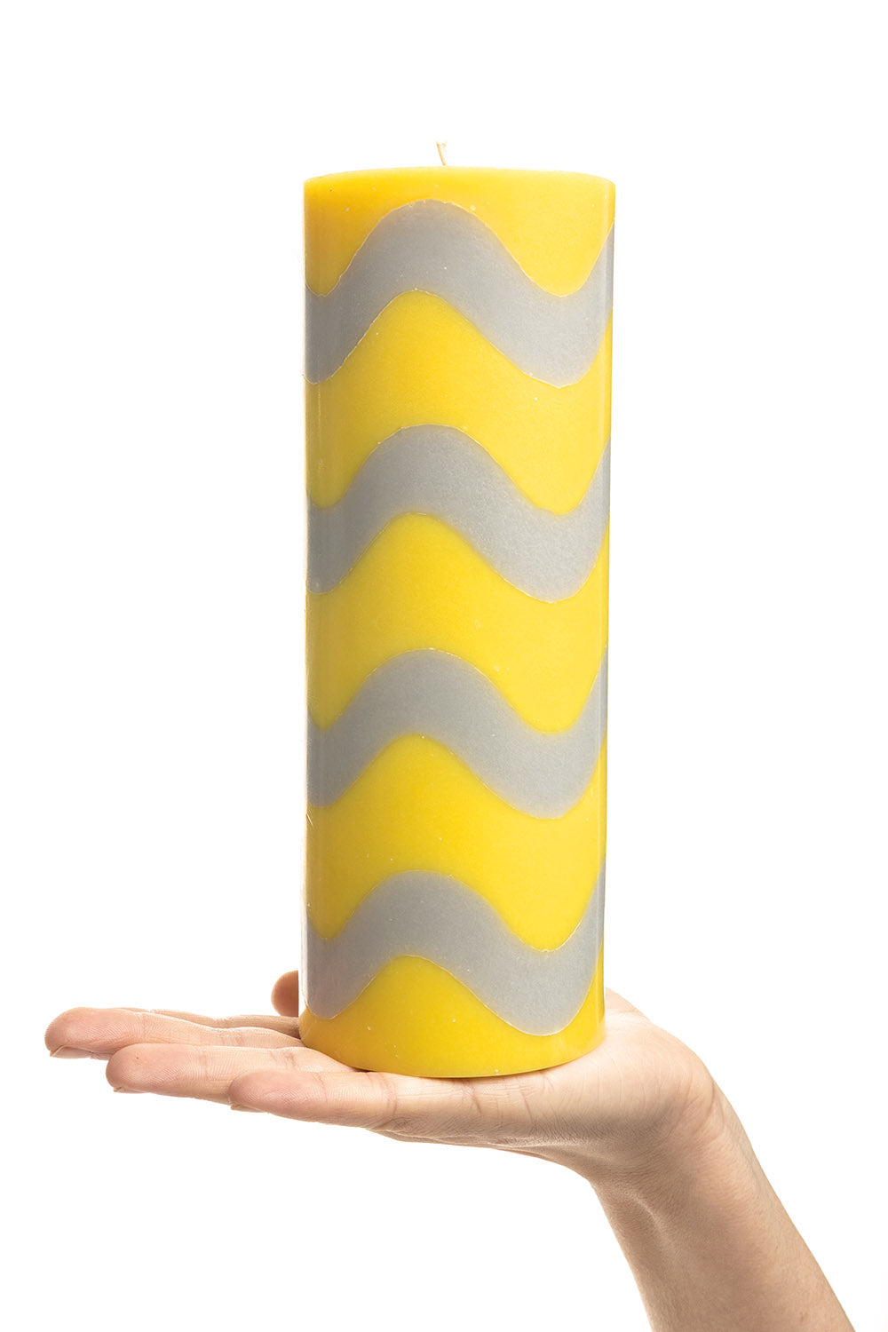 Pillar Candle GLUMI WAVE