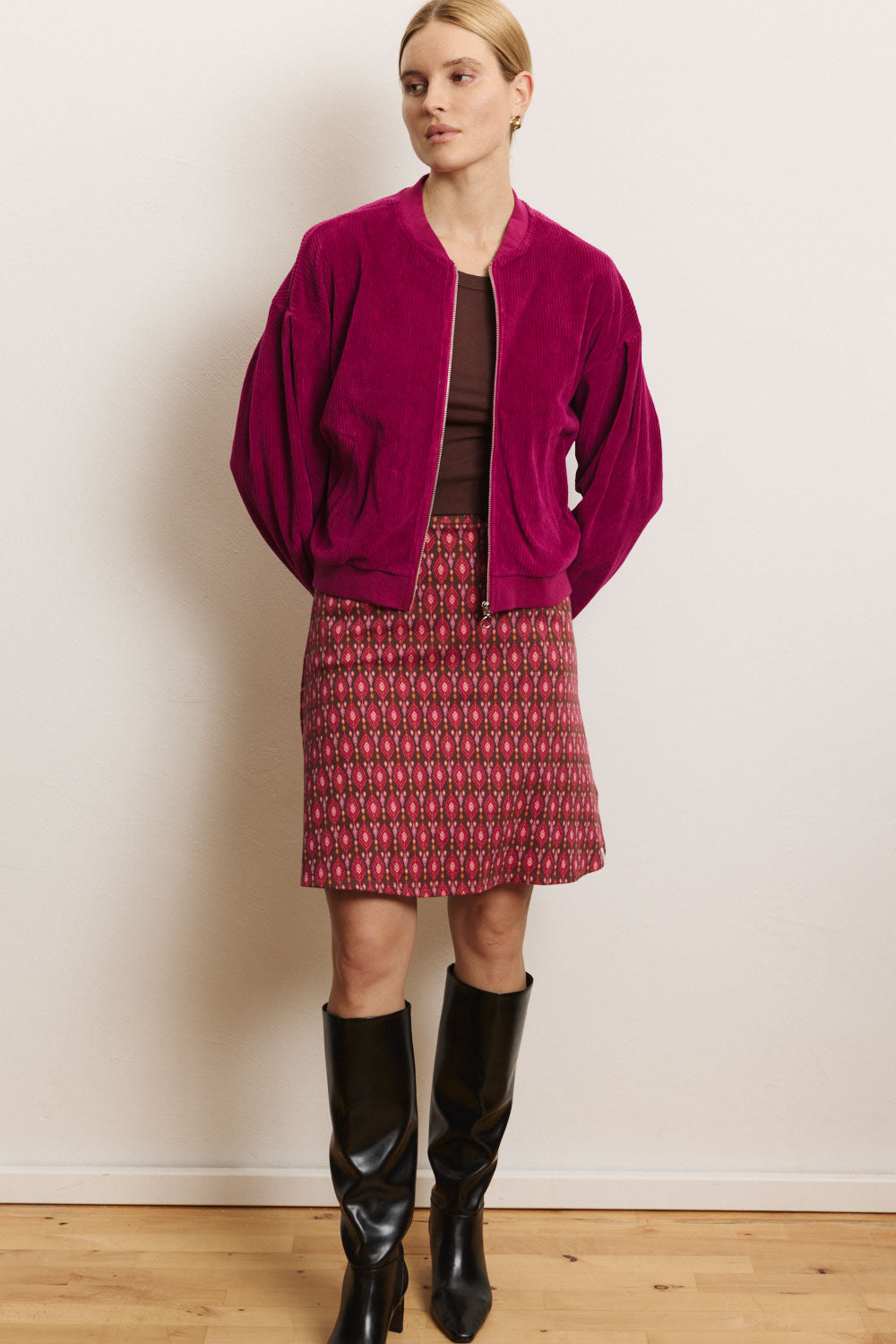 Strick-Rock Sabinee aus Biobaumwolle