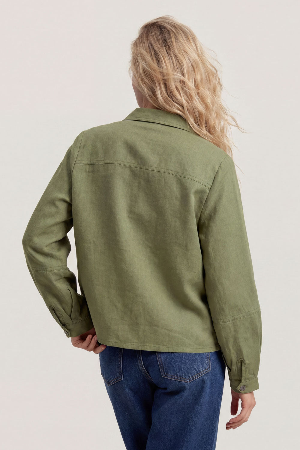 Image Ravinaa – Leinen-Hemdjacke Boxy Fit_2