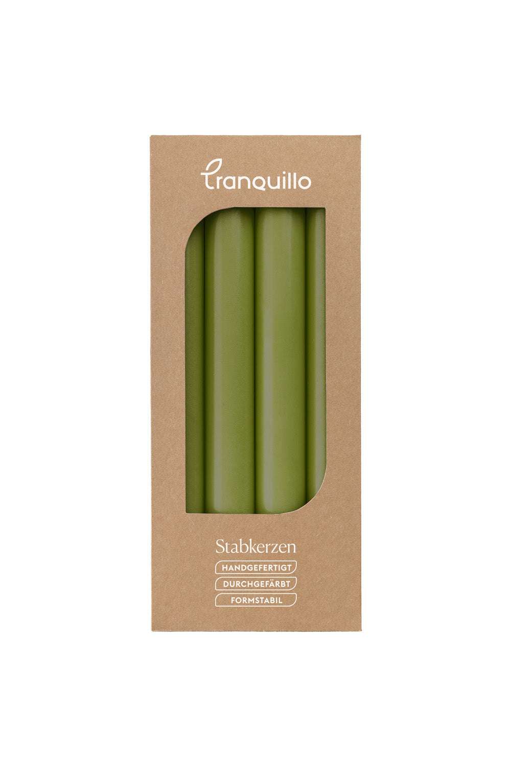 Stabkerzen GLUMI grass 4er-Set