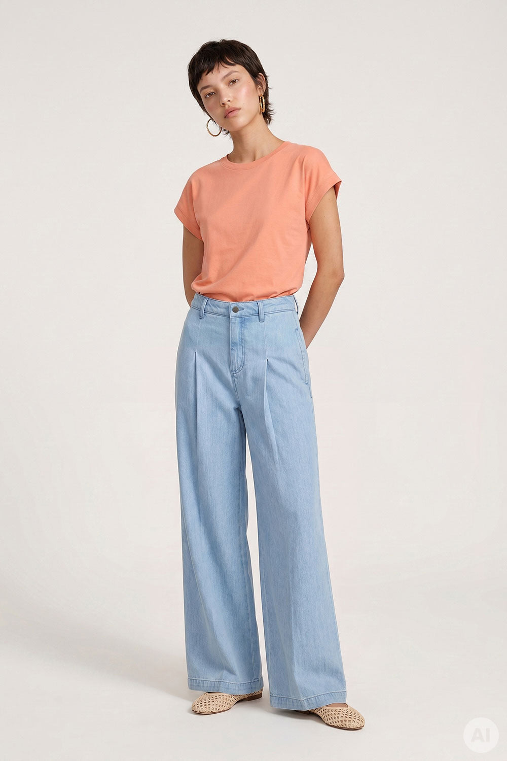 Image Lornikaa – Weite Hose Tencel-Denim_1