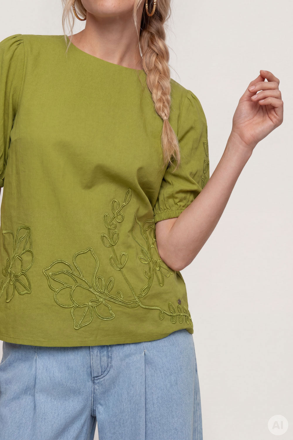 Image Elariaa – Bluse Popeline Stickerei_3