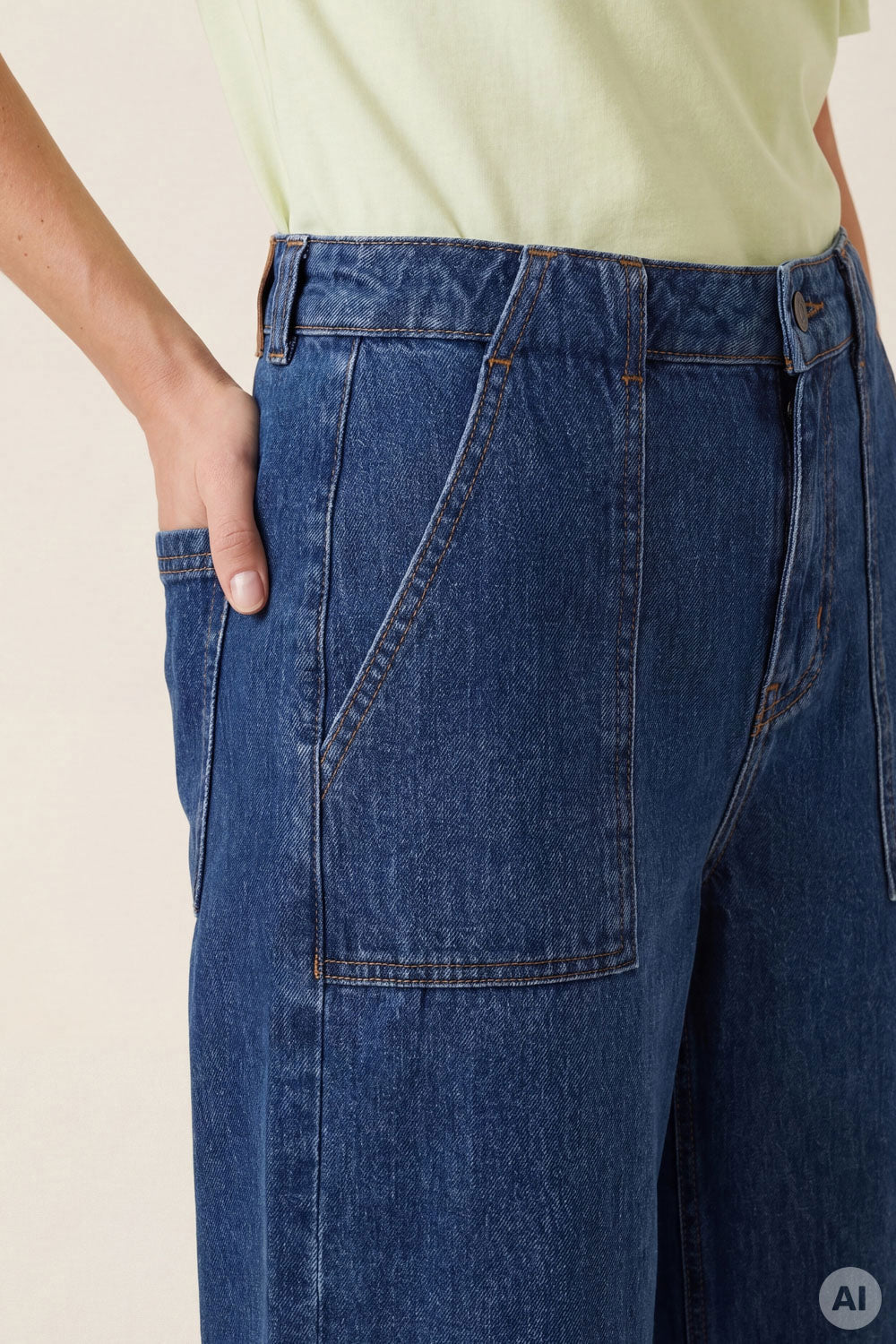 Image Devii – Weite Denim-Hose_3
