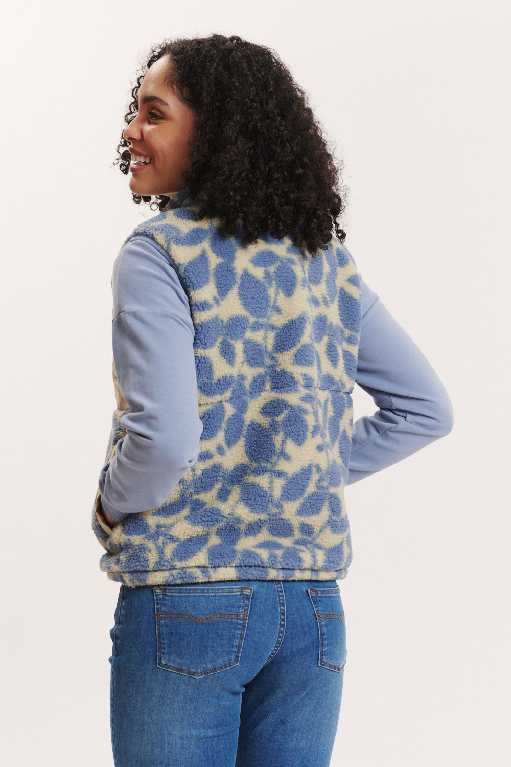 Teddyfleece-Weste Galaa mit recyceltem Polyester