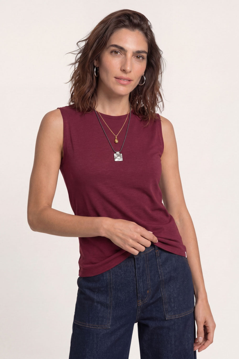 Image Junaa – Slub-Jersey-Top Keyhole_1