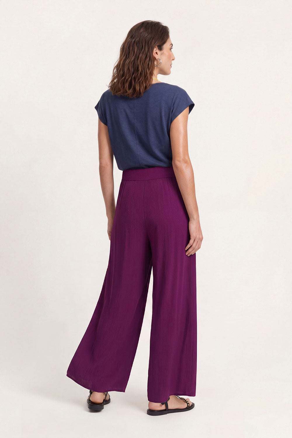 Image Paulaa – Weite Hose Crinkle-Viskose_2