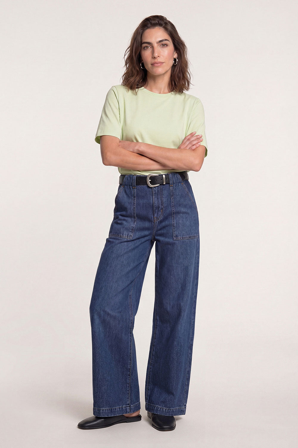 Image Devii – Weite Denim-Hose_1