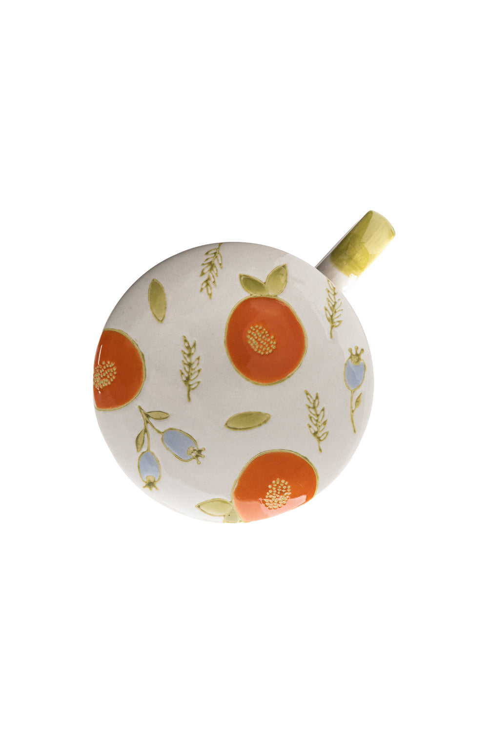 Cup with Tea Strainer VINTAGE GARDEN orange