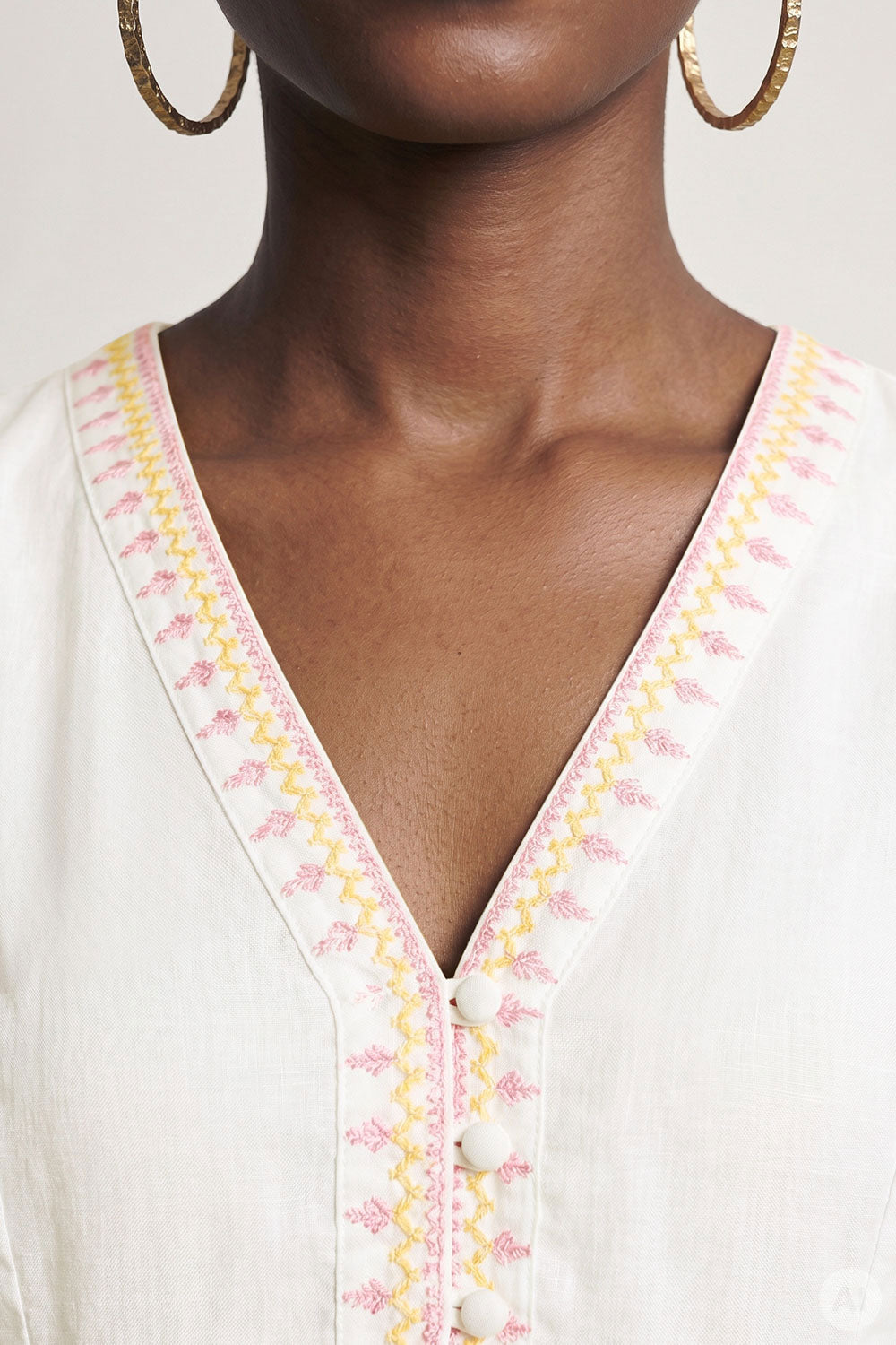 Image Tamikaa – Voile-Kleid Boho Stickerei_3