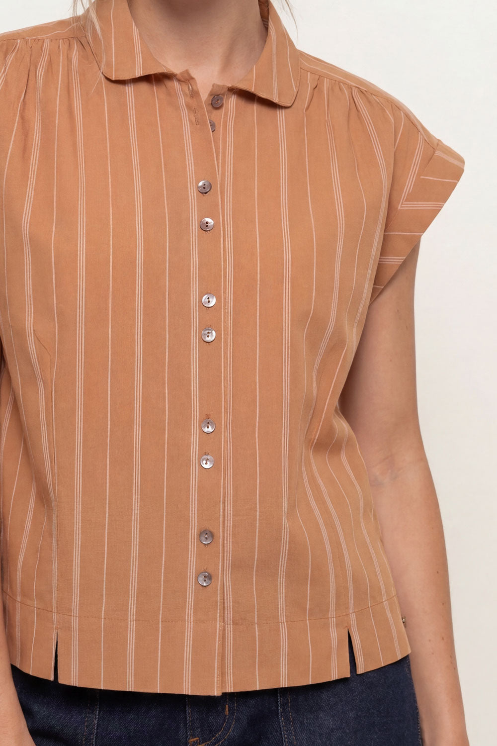 Image Eddaa – Popeline-Bluse Bubikragen_3