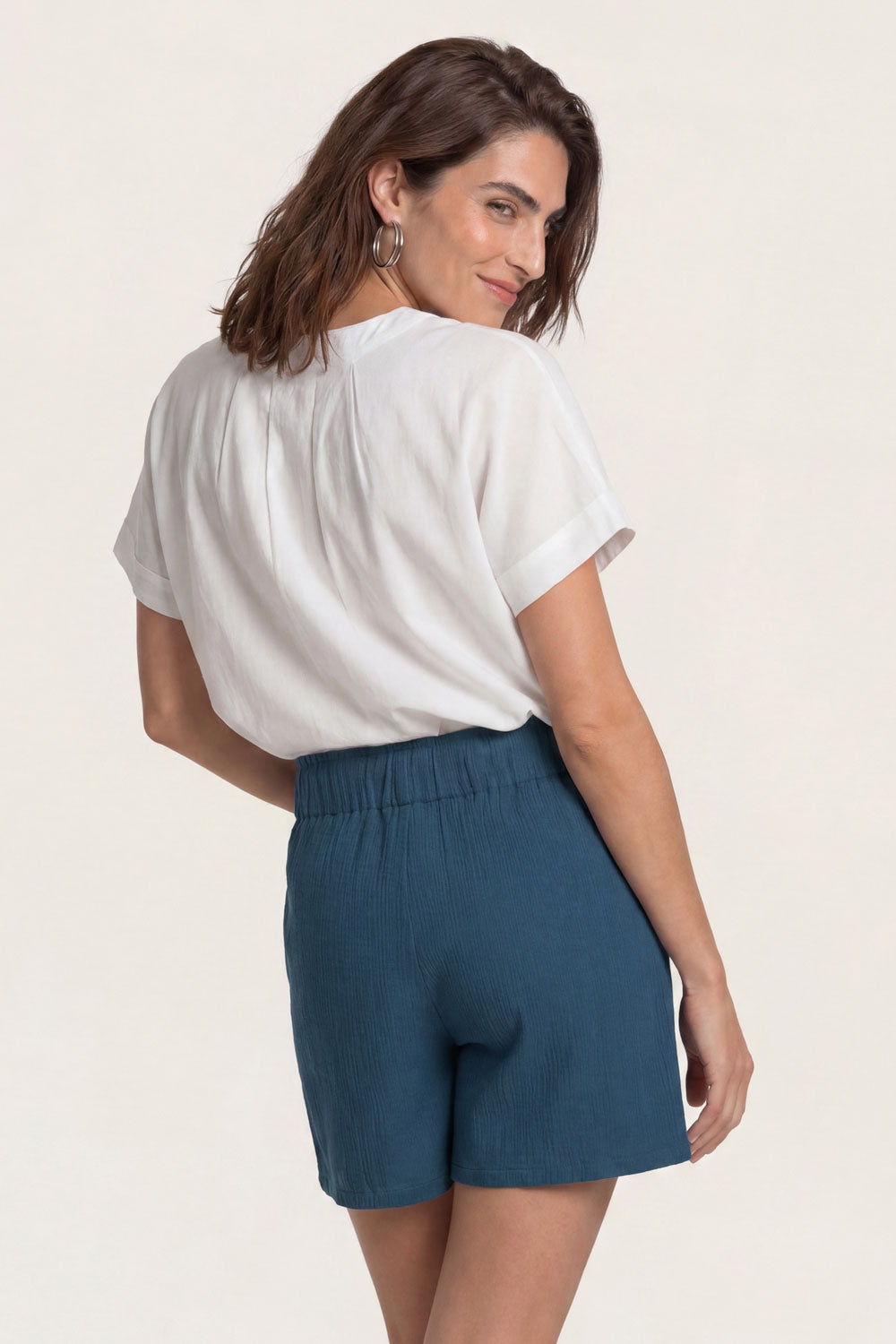 Image Zyraa – Kurze Hose aus Slub-Musselin_2