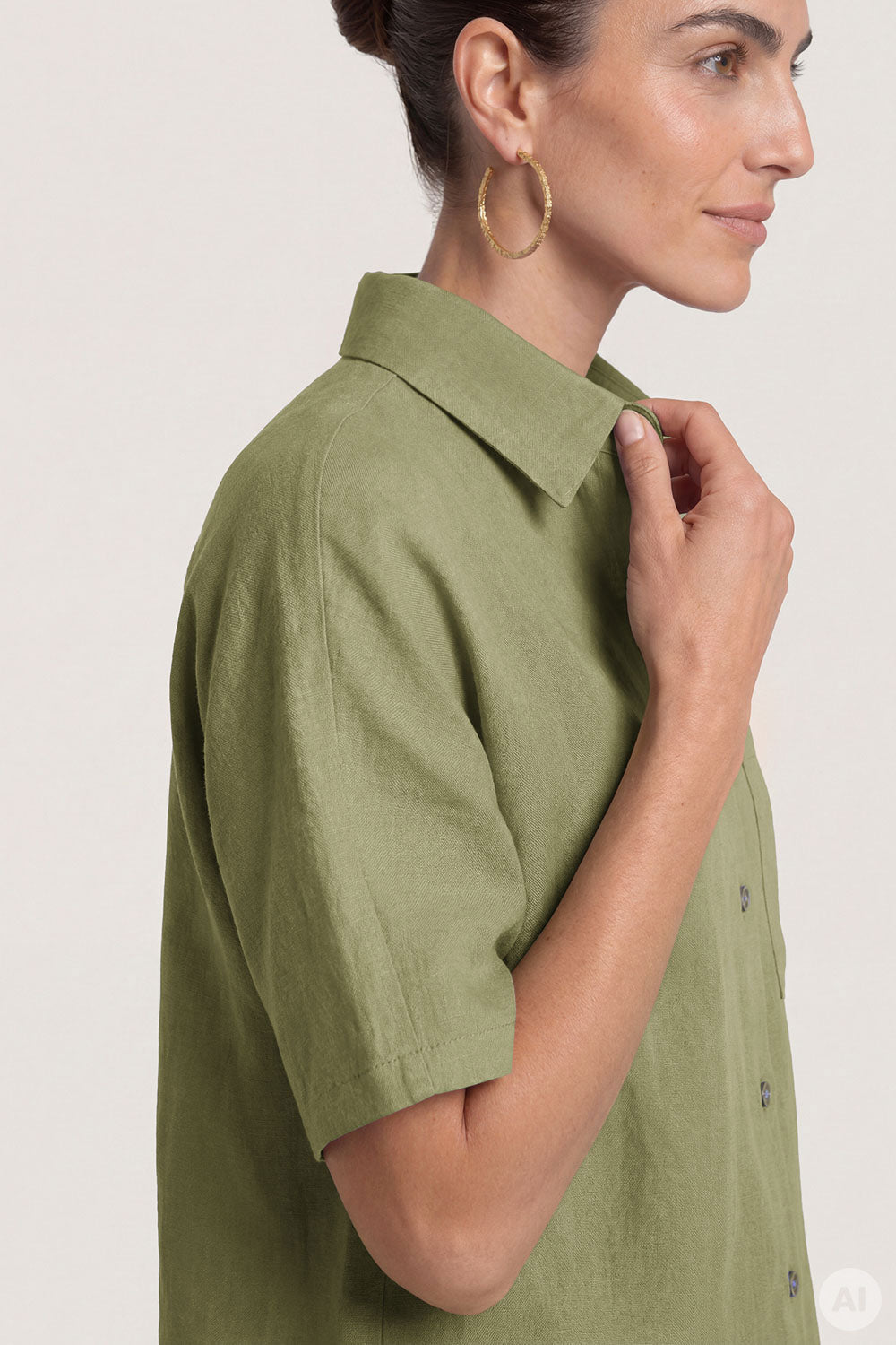 Image Manalaa – Leinenbluse mit 1/2-Arm_3