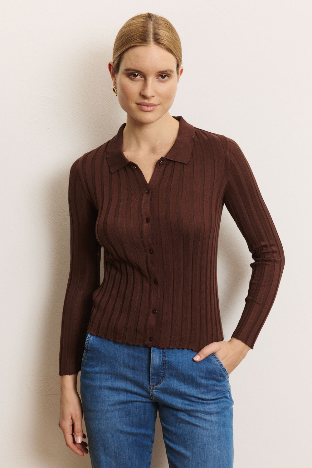 Cardigan Mellii aus EcoVero™ Rib