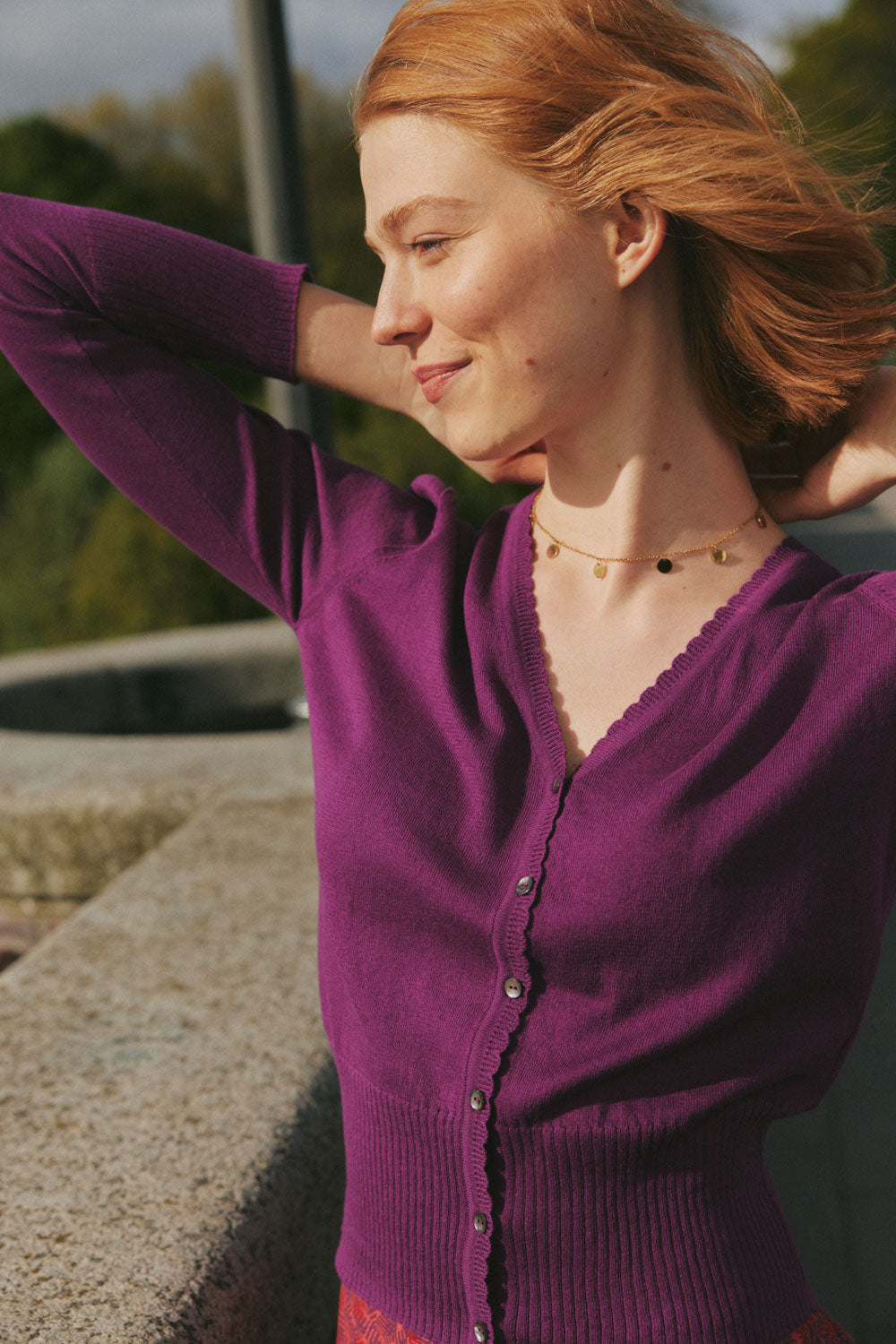 Linaa – Cardigan Bio-Baumwollstrick