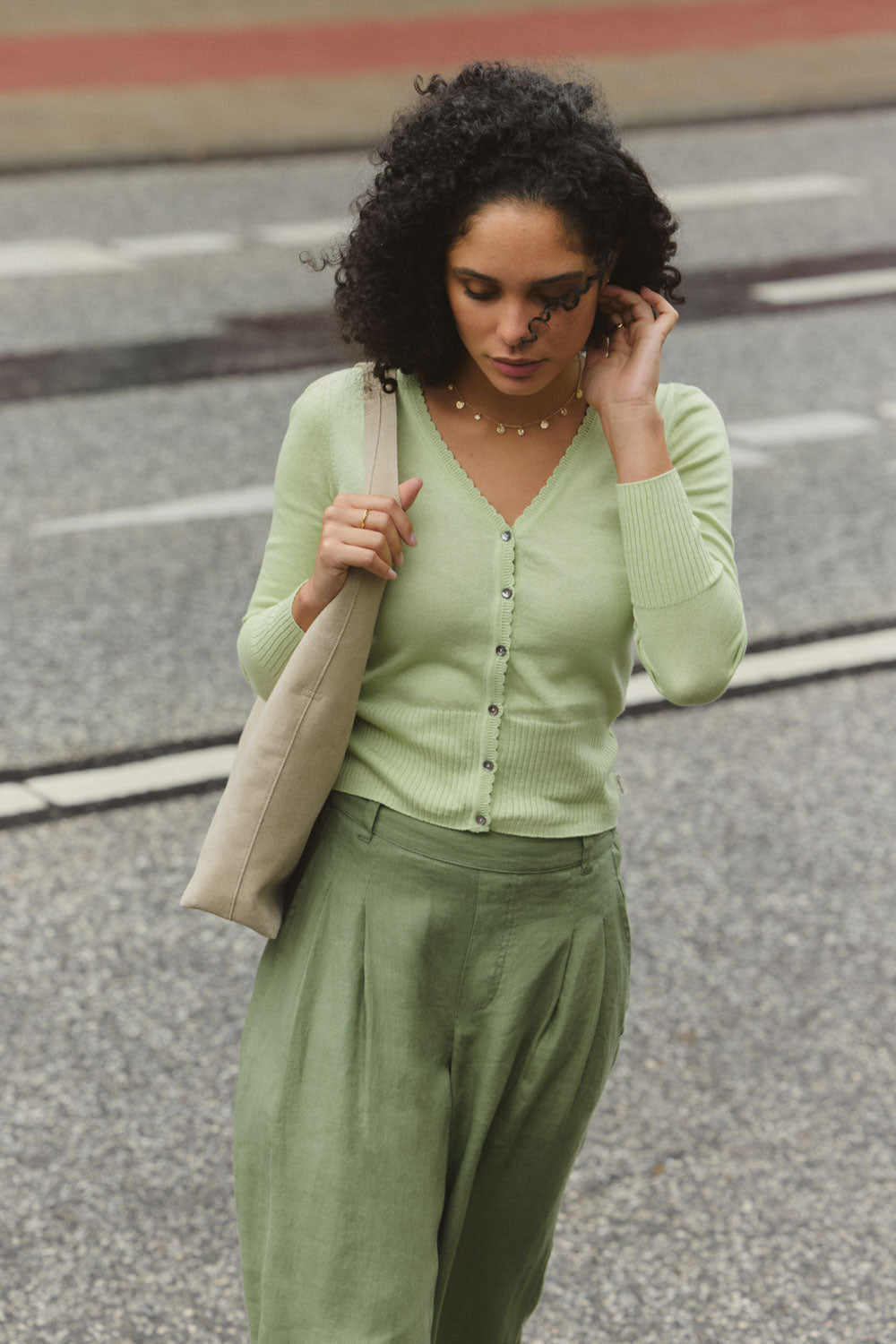 Linaa – Cardigan Bio-Baumwollstrick