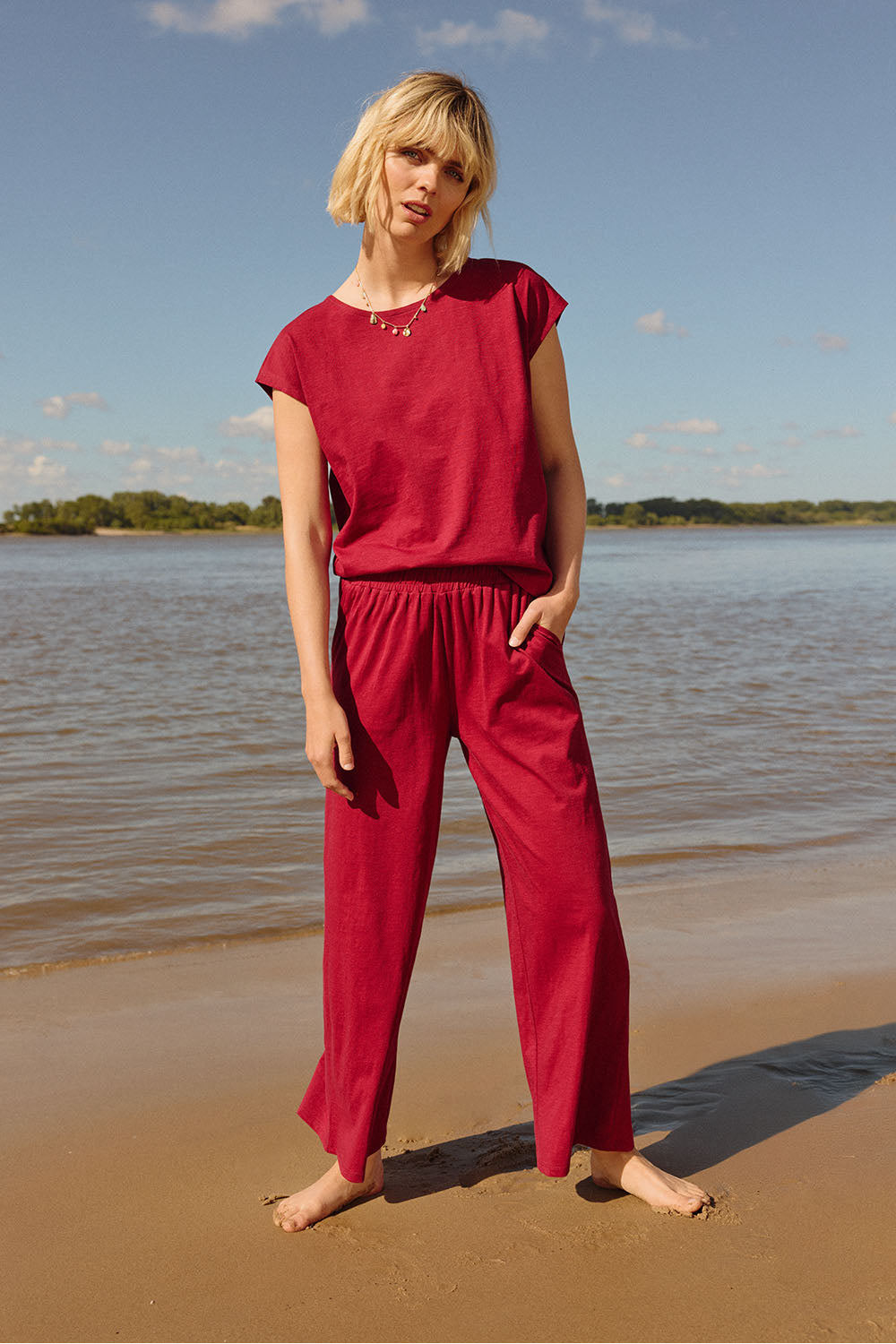 Organic cotton Jersey Trousers Lorenaa