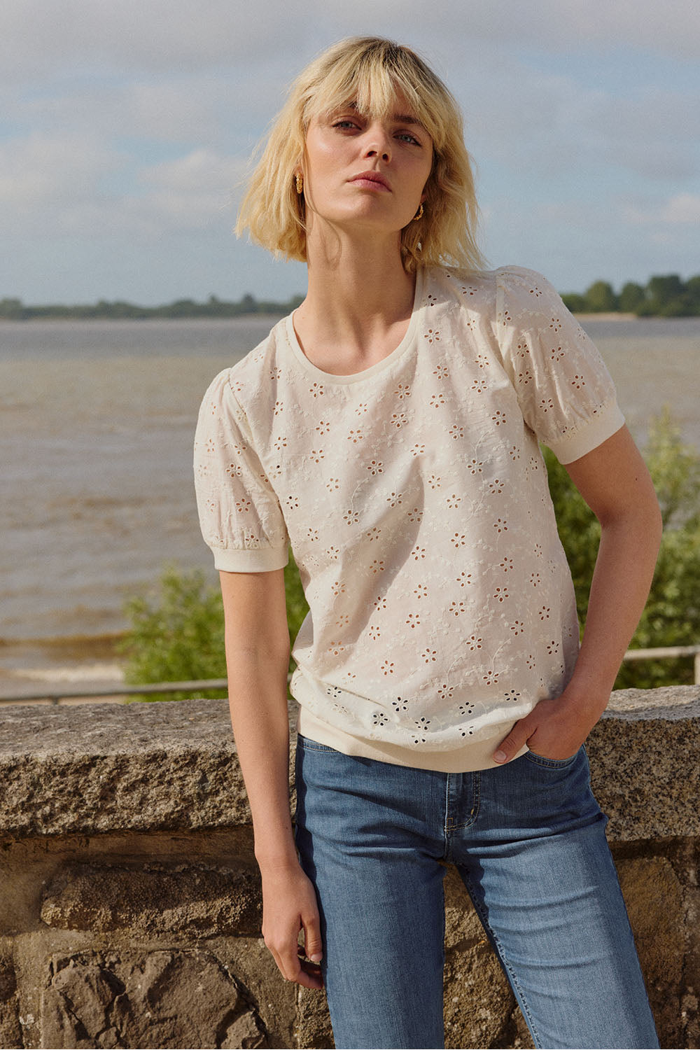 Bluse Leeaa aus Baumwolle