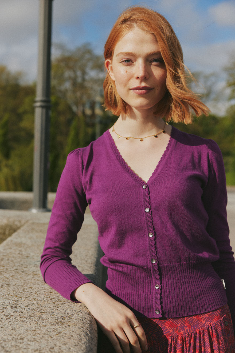 Linaa – Organic Cotton Knit Cardigan
