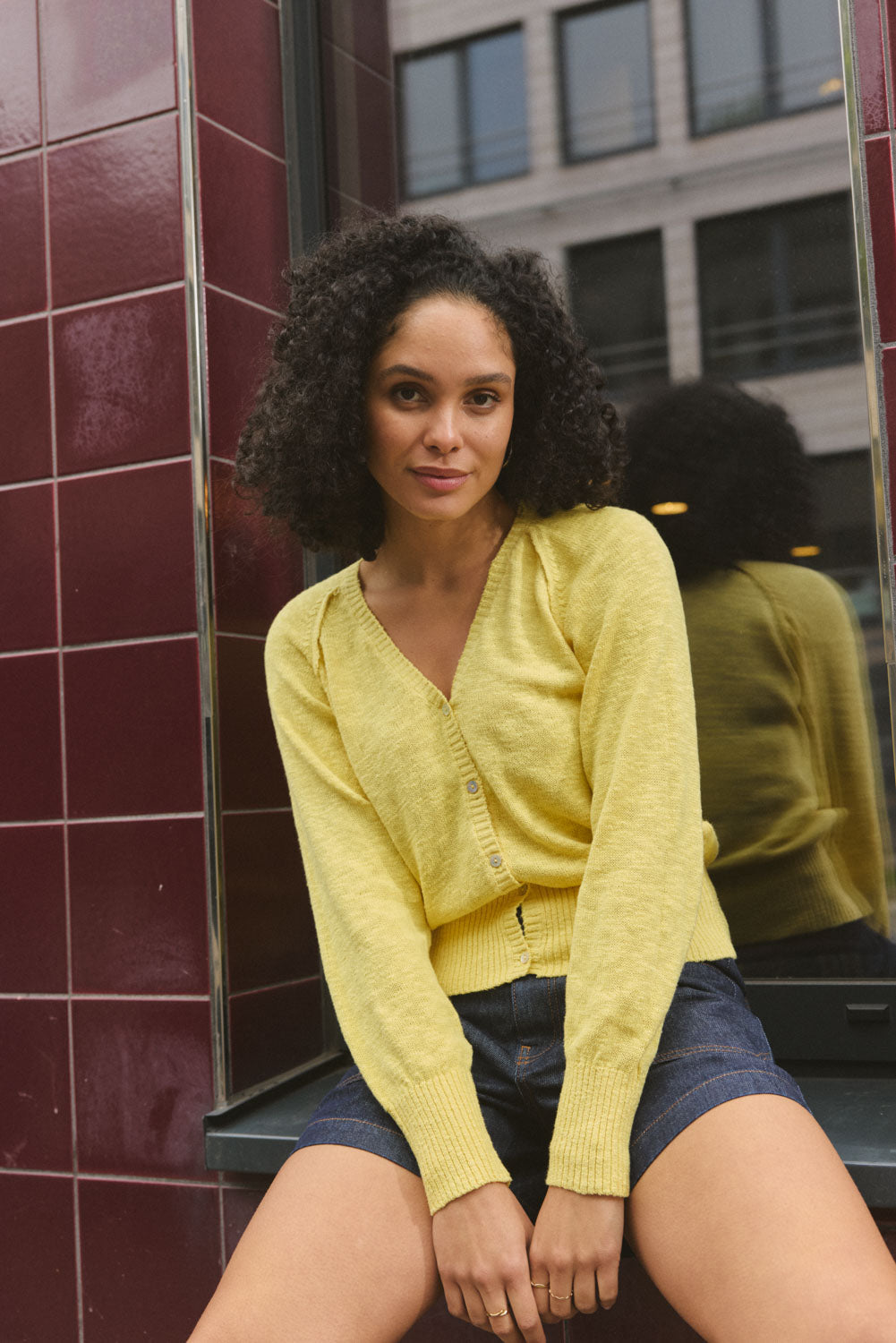 Mirellee – Raglan Cardigan Slub
