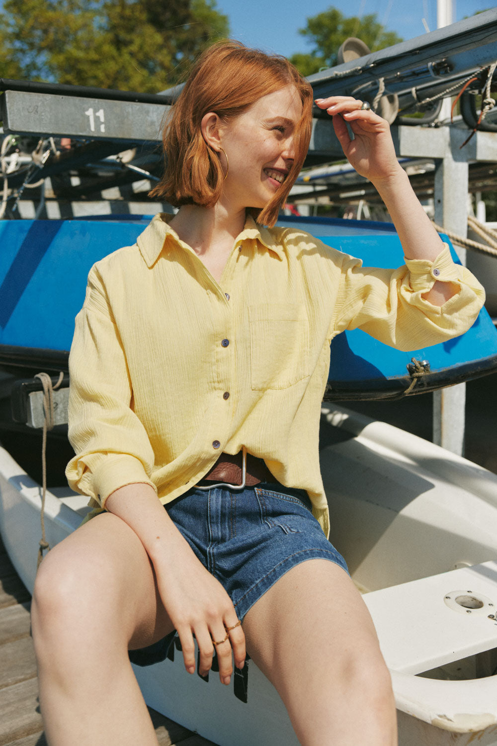 Silonaa – Wide Blouse Slub Muslin