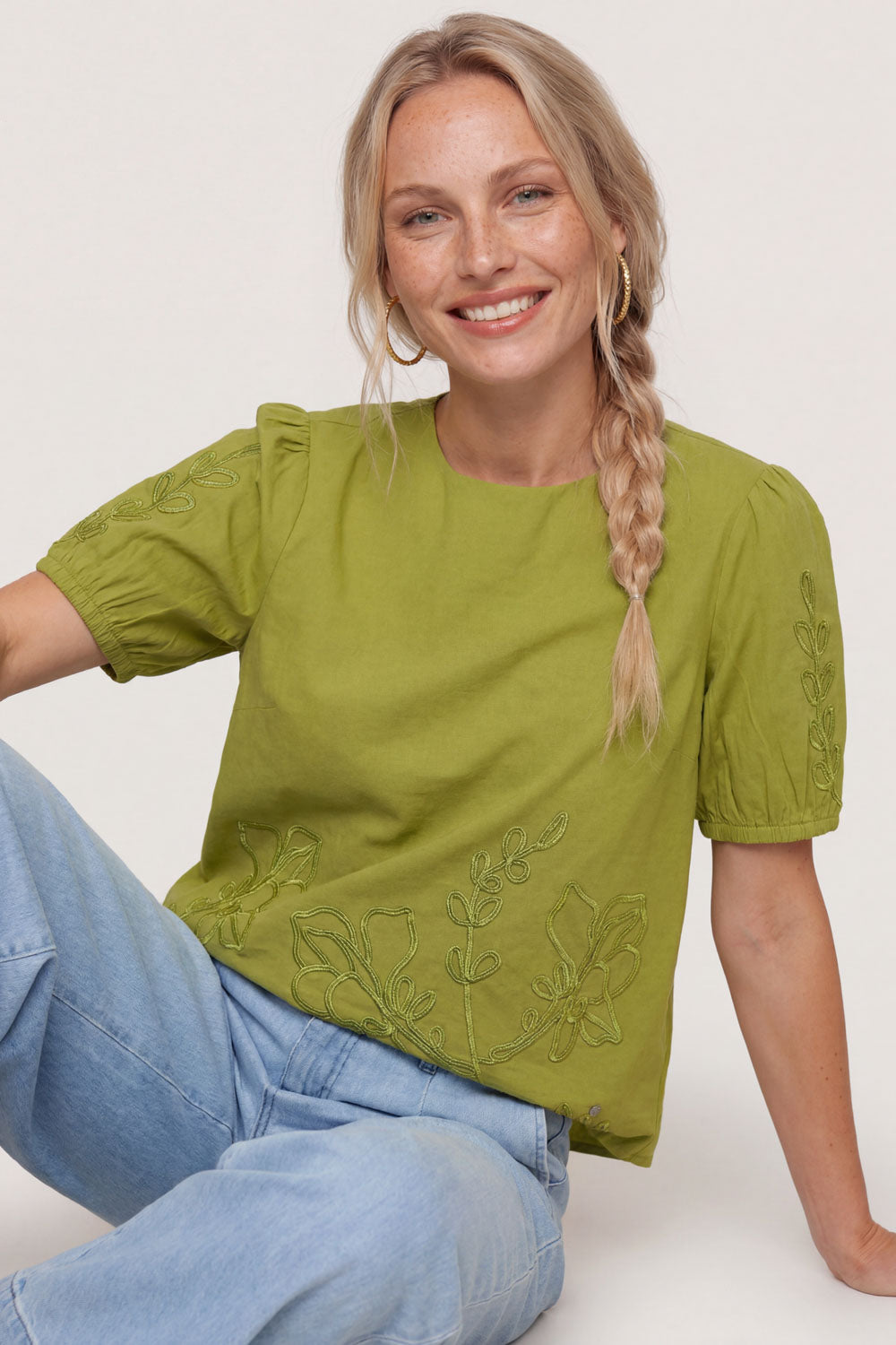 Image Elariaa – Bluse Popeline Stickerei_1