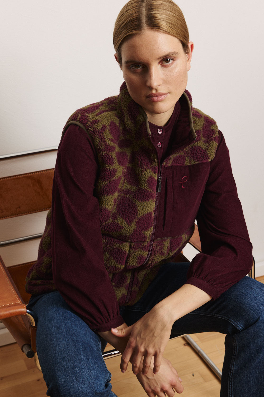 Teddyfleece-Weste Galaa  mit recyceltem Polyester