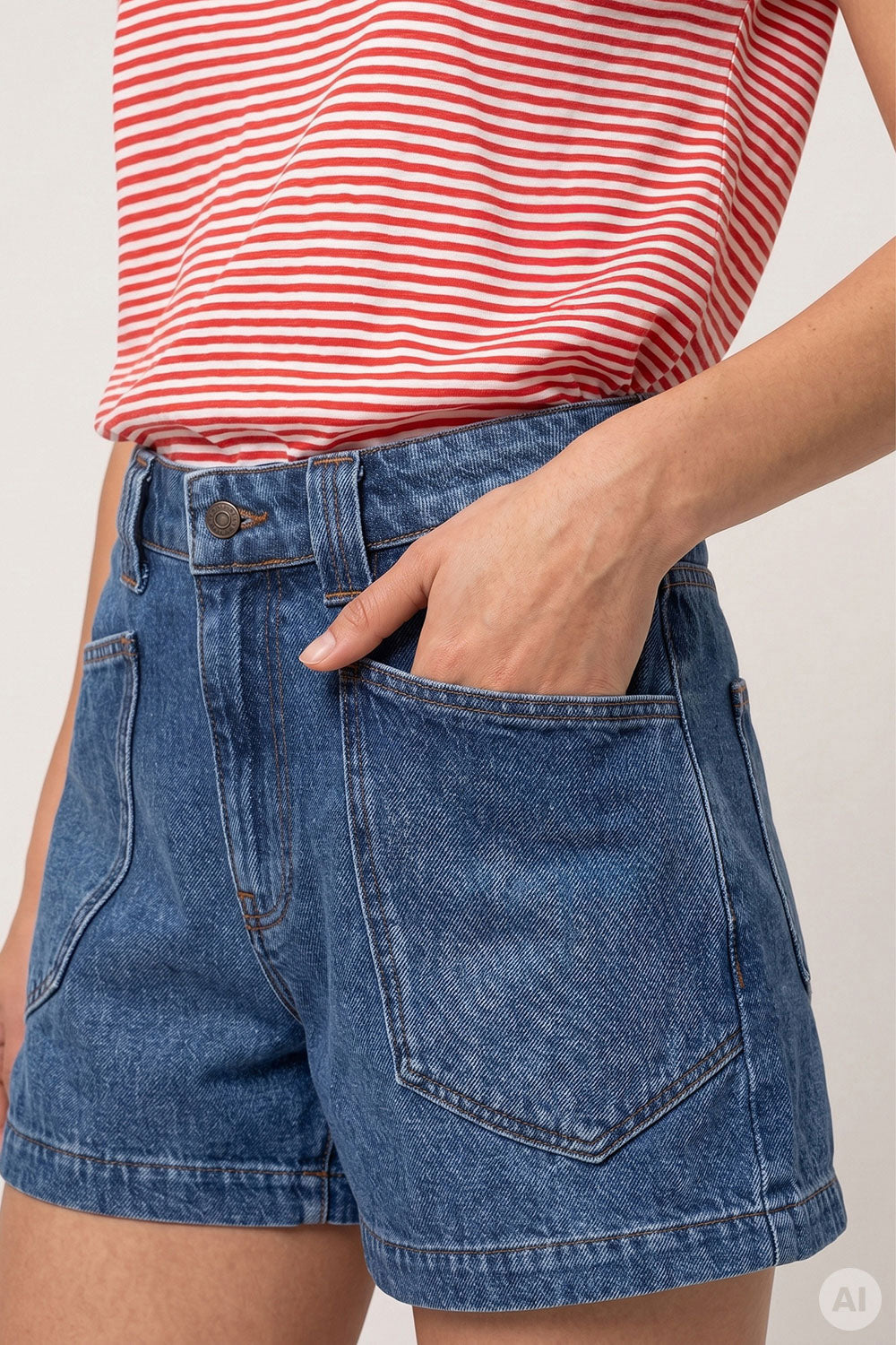 Image Dontaa – Denim-Shorts Raw & Mid Blue_3