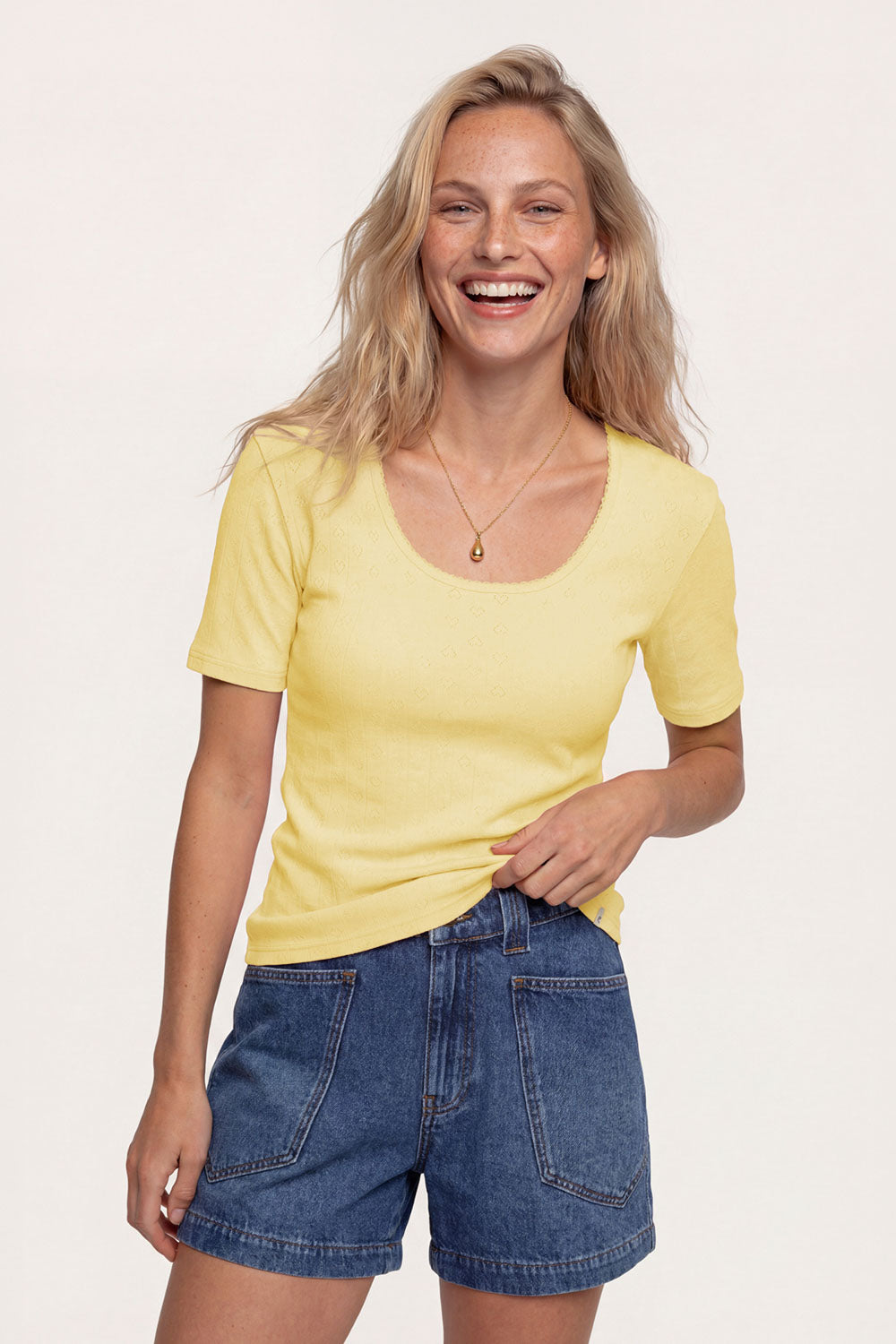 Image Camilaa – Shirt Ajour-Jersey-Rib_1
