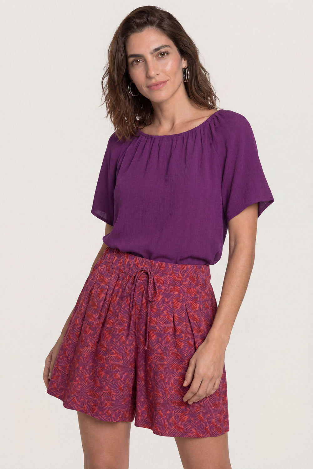 Image Leaa – Shorts EcoVero-Viskose Print_1