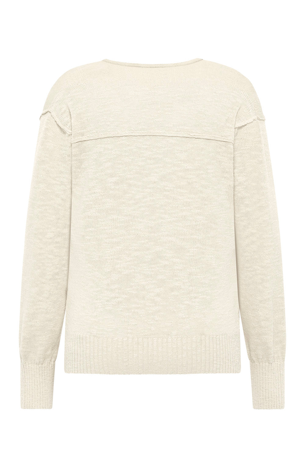 Image Rhevaa – Pullover Slub-Strick V-Neck_5