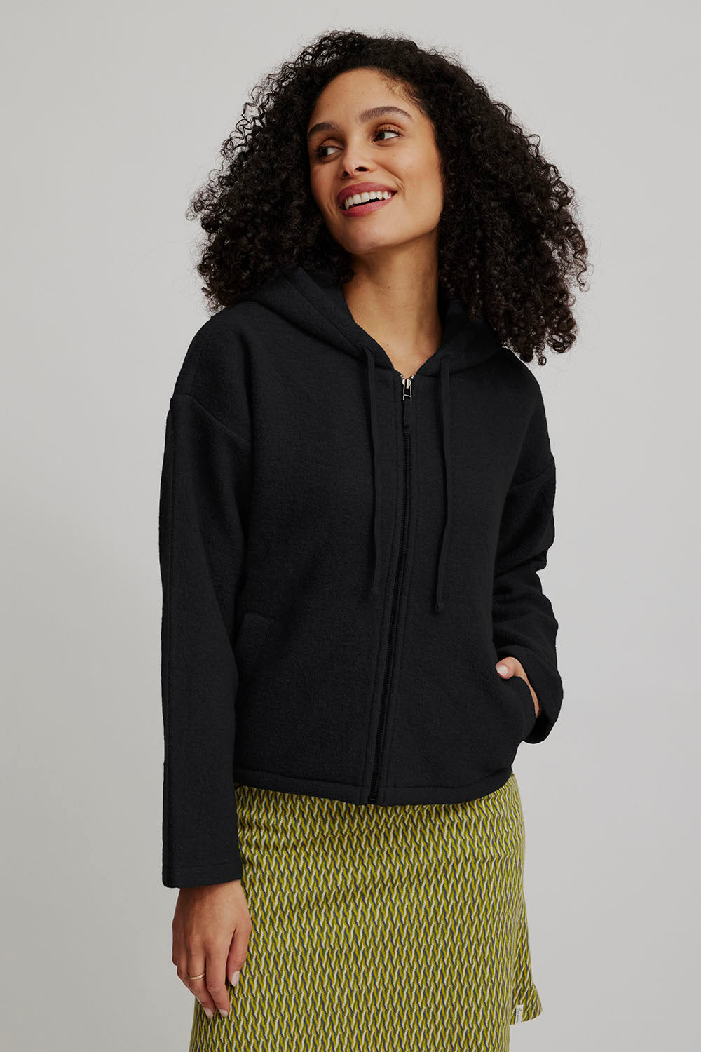 Gemütliche Jacke aus Walkwolle