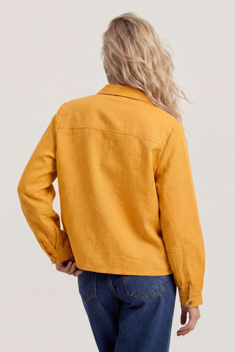 Image Ravinaa – Leinen-Hemdjacke Boxy Fit_2