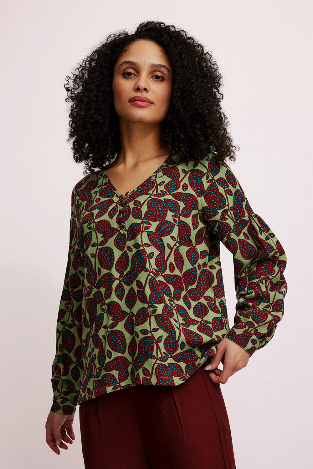 Bluse aus EcoVero™ Viskose