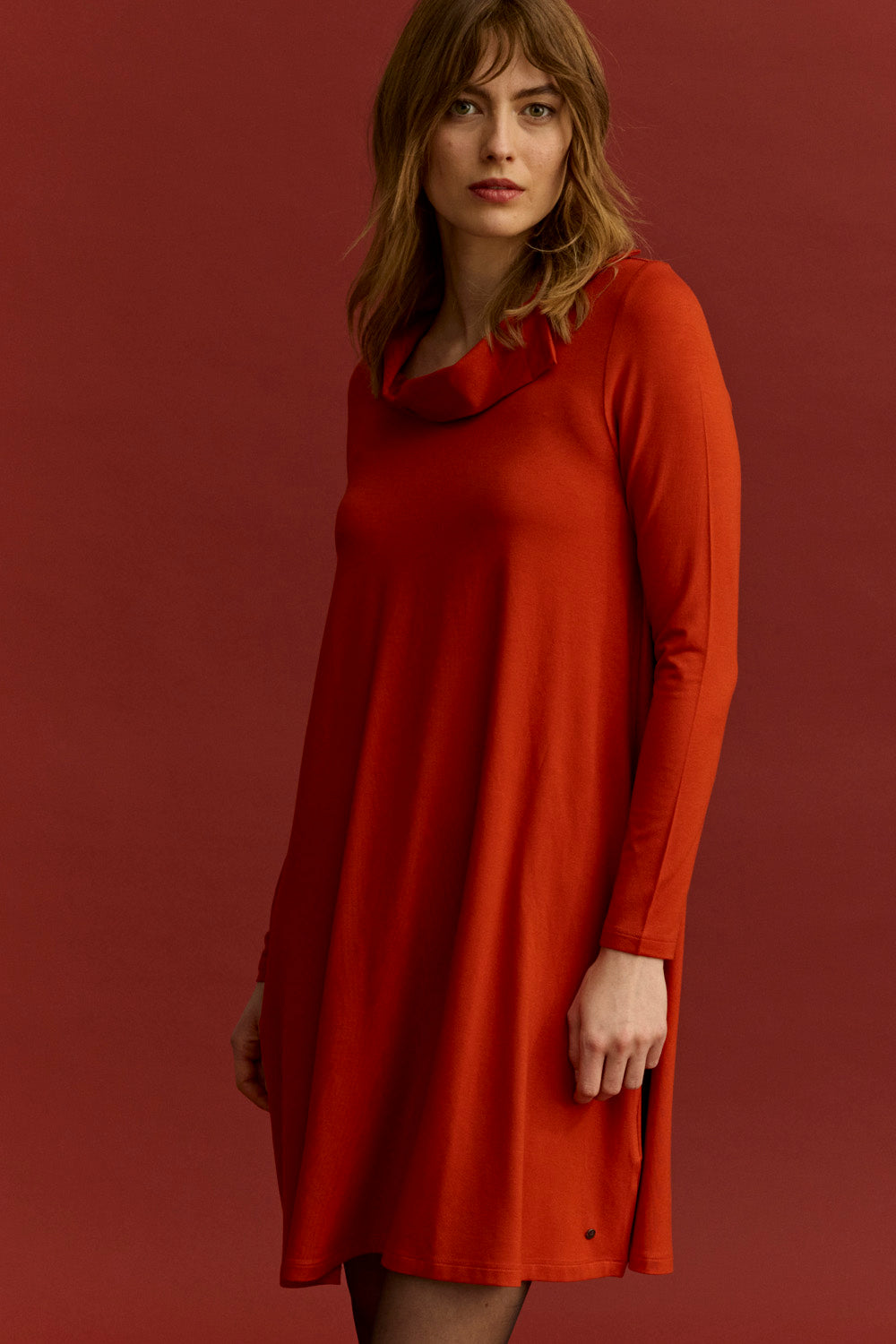 Lockeres EcoVero™-Kleid