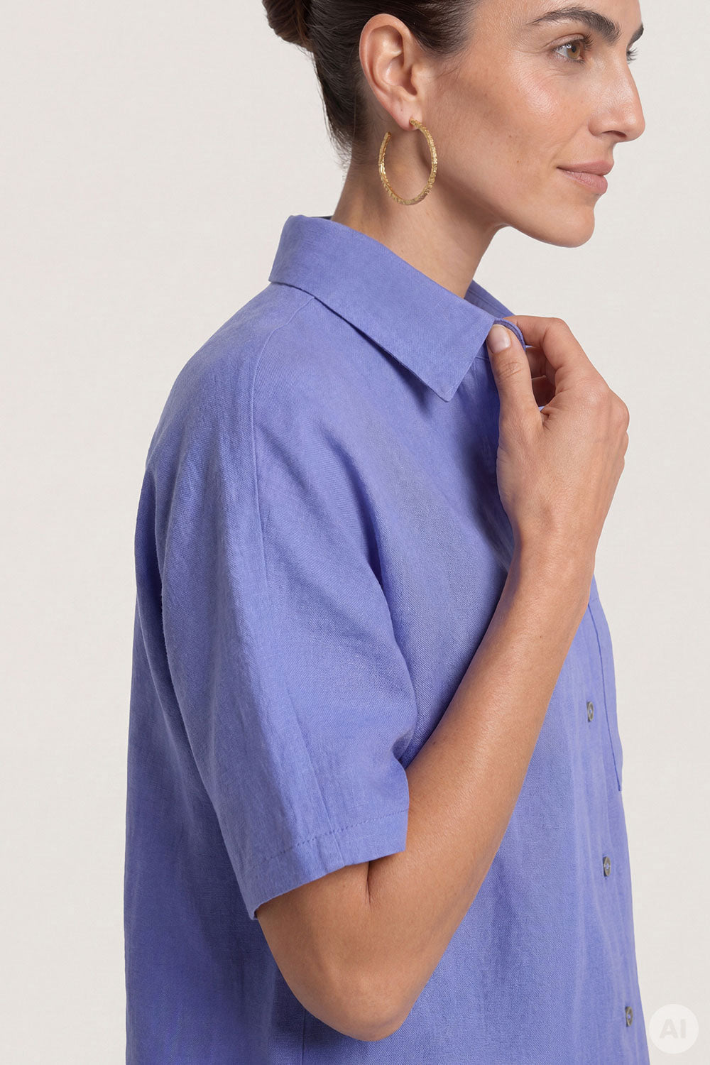 Image Manalaa – Leinenbluse mit 1/2-Arm_3