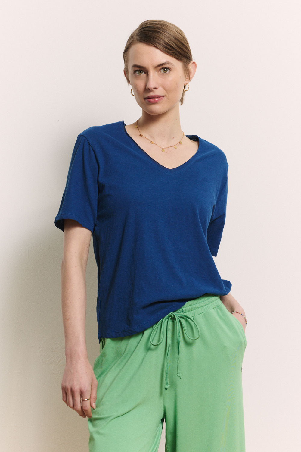 Jerseyshirt Liiz aus Leinen