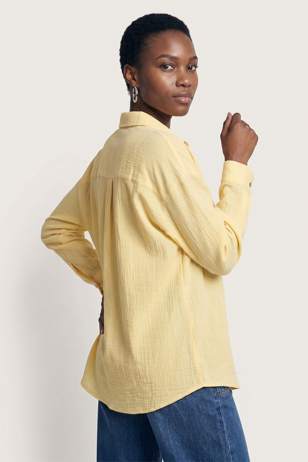 Image Silonaa – Weite Bluse Slub-Musselin_2