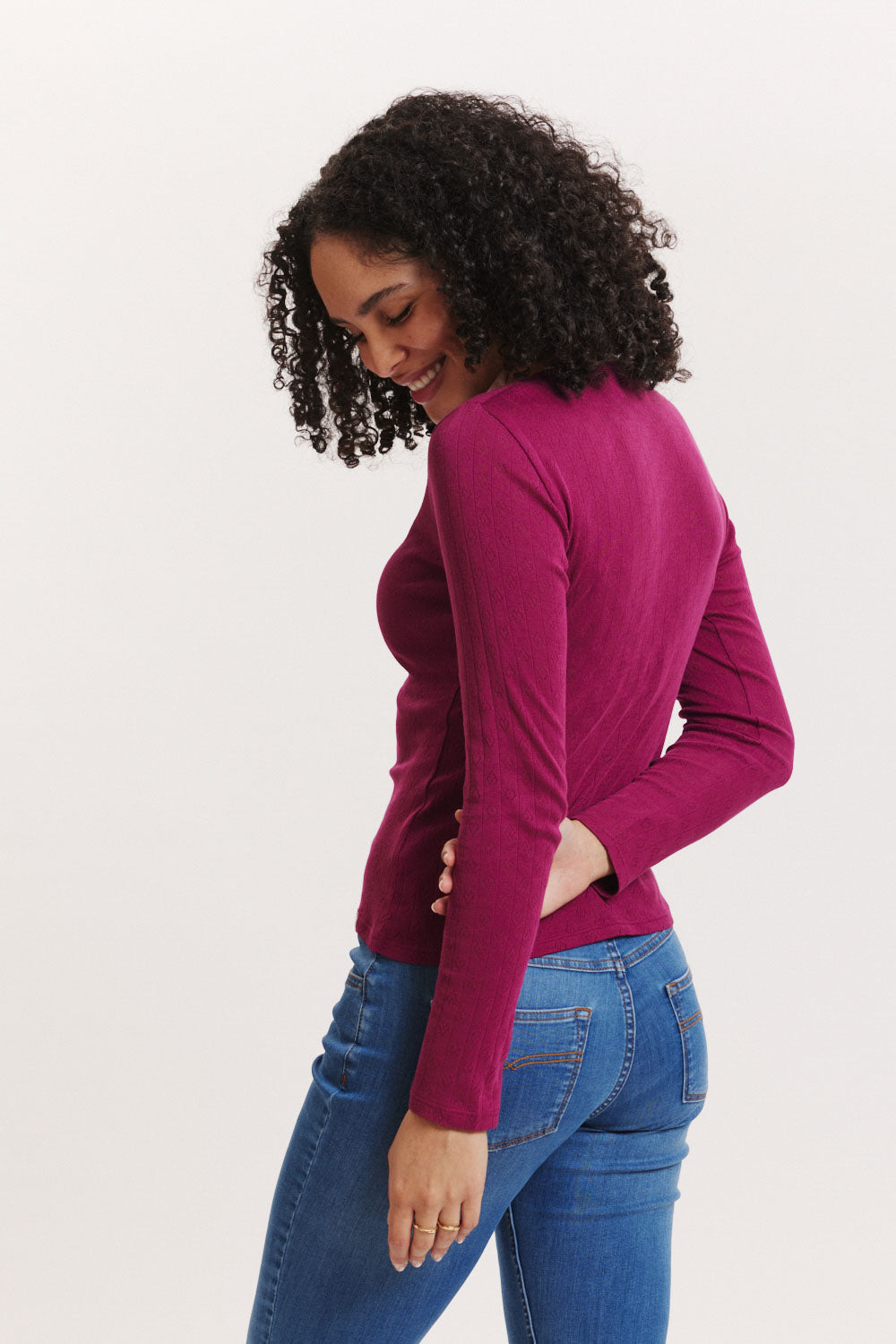 Ajour-Shirt Coraa aus Biobaumwolle