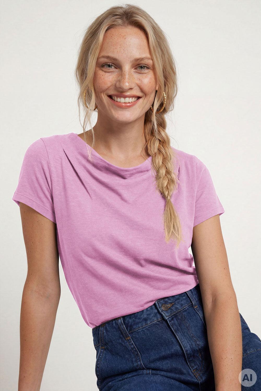 Image Ginaa – Slub-Jersey-Shirt Relaxed Fit_1