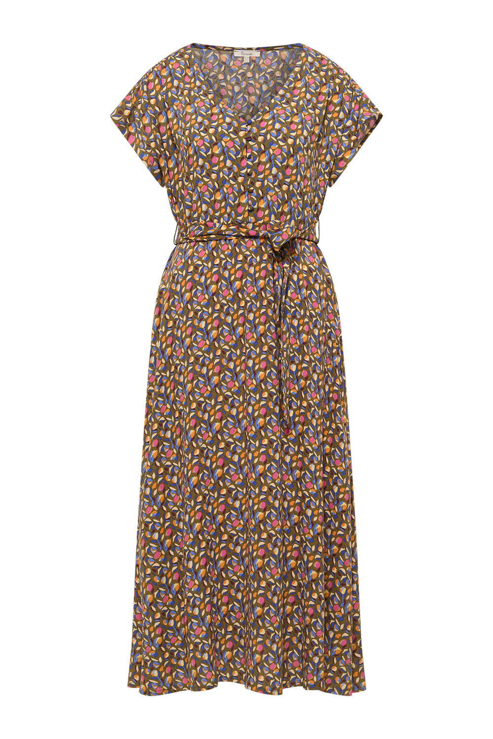 Image Oleaa – Maxikleid Crinkle-Viskose_4