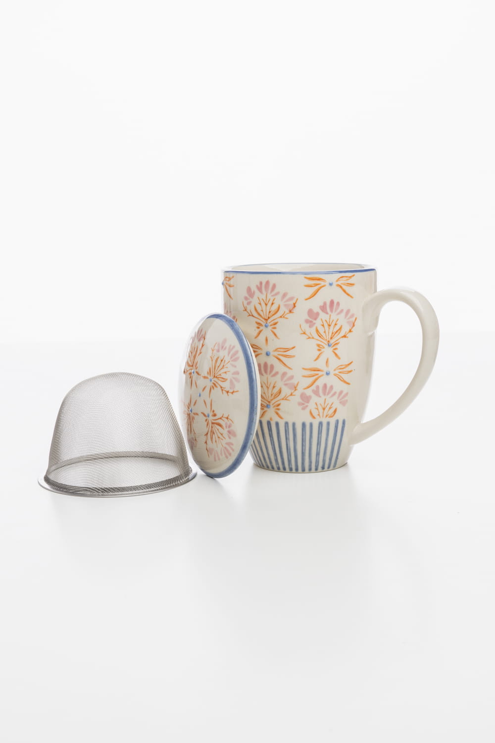 Cup with tea strainer RETROFLORIA 