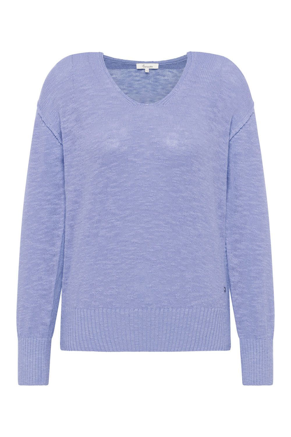 Image Rhevaa – Pullover Slub-Strick V-Neck_4