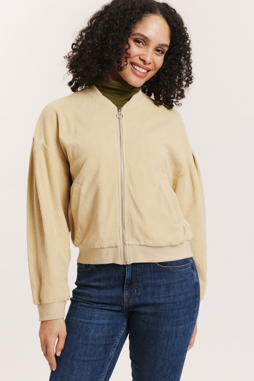 Aminaa Velour Cord Jacket – Organic Cotton